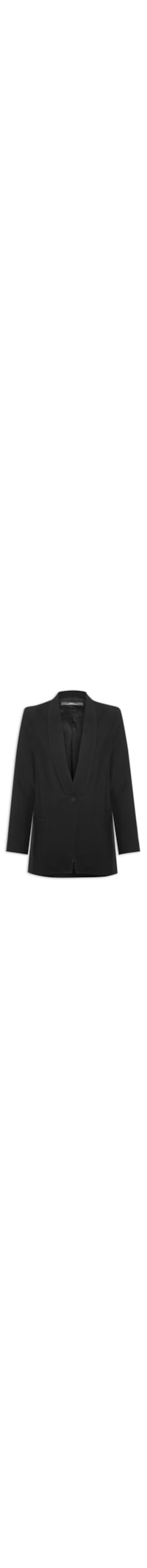 Blazer Feminino De Crepe - Preto