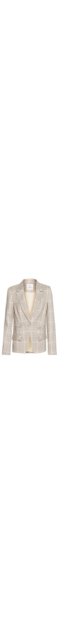 Blazer Feminino Detalhe Botão Stefanie - Cinza