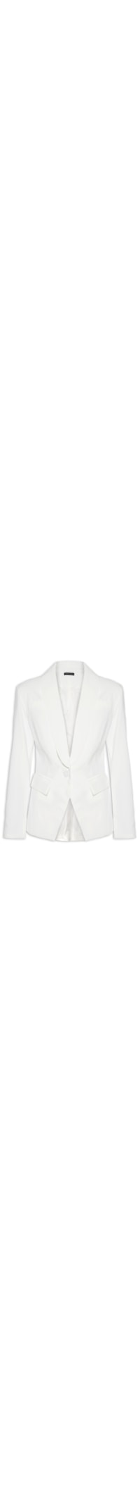 Blazer Feminino Em Alfaiataria Acinturado - Off White