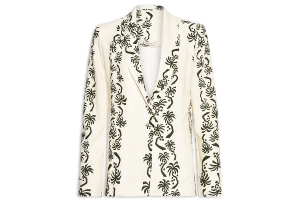 Blazer Feminino Estampa Aventureiro - Branco