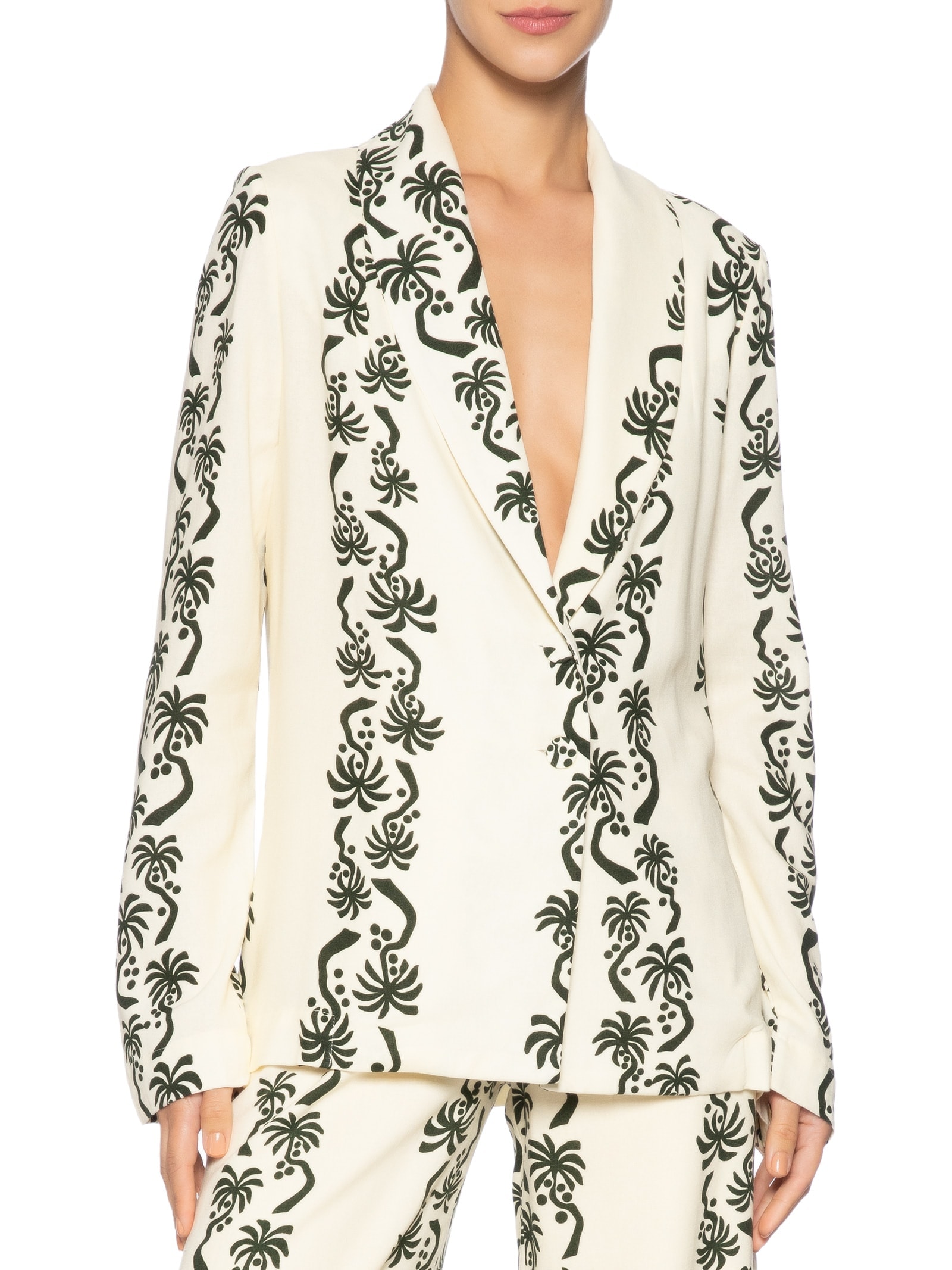 Blazer Feminino Estampa Aventureiro Branco Dress To