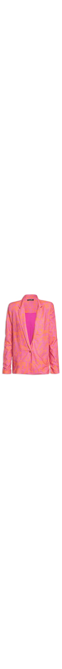 Blazer Feminino Estampado Espuma Magenta - Rosa