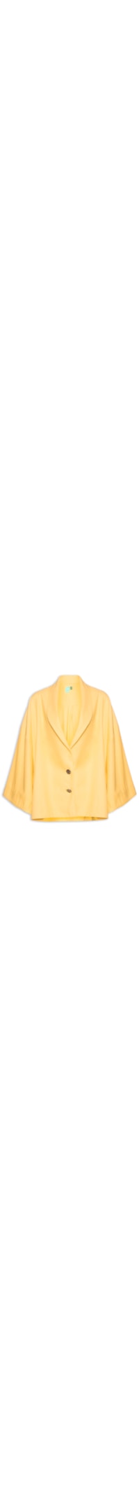 Blazer Feminino Kimono Detalhe - Amarelo