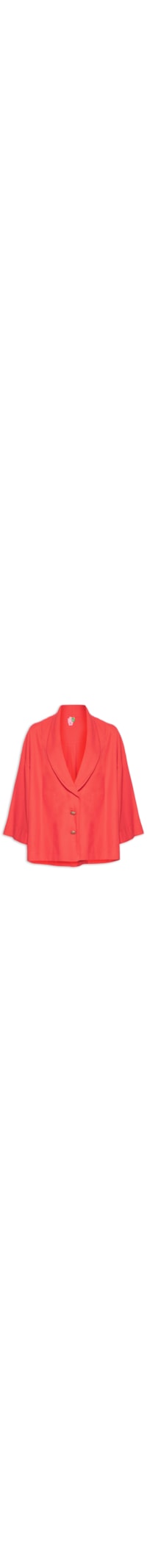 Blazer Feminino Kimono Detalhe - Vermelho