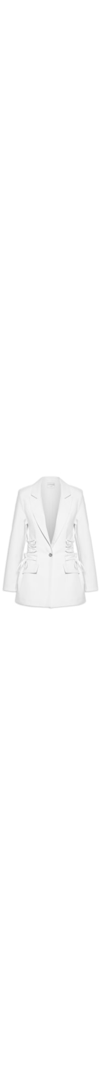Blazer Feminino Lace Up Lateral - Branco
