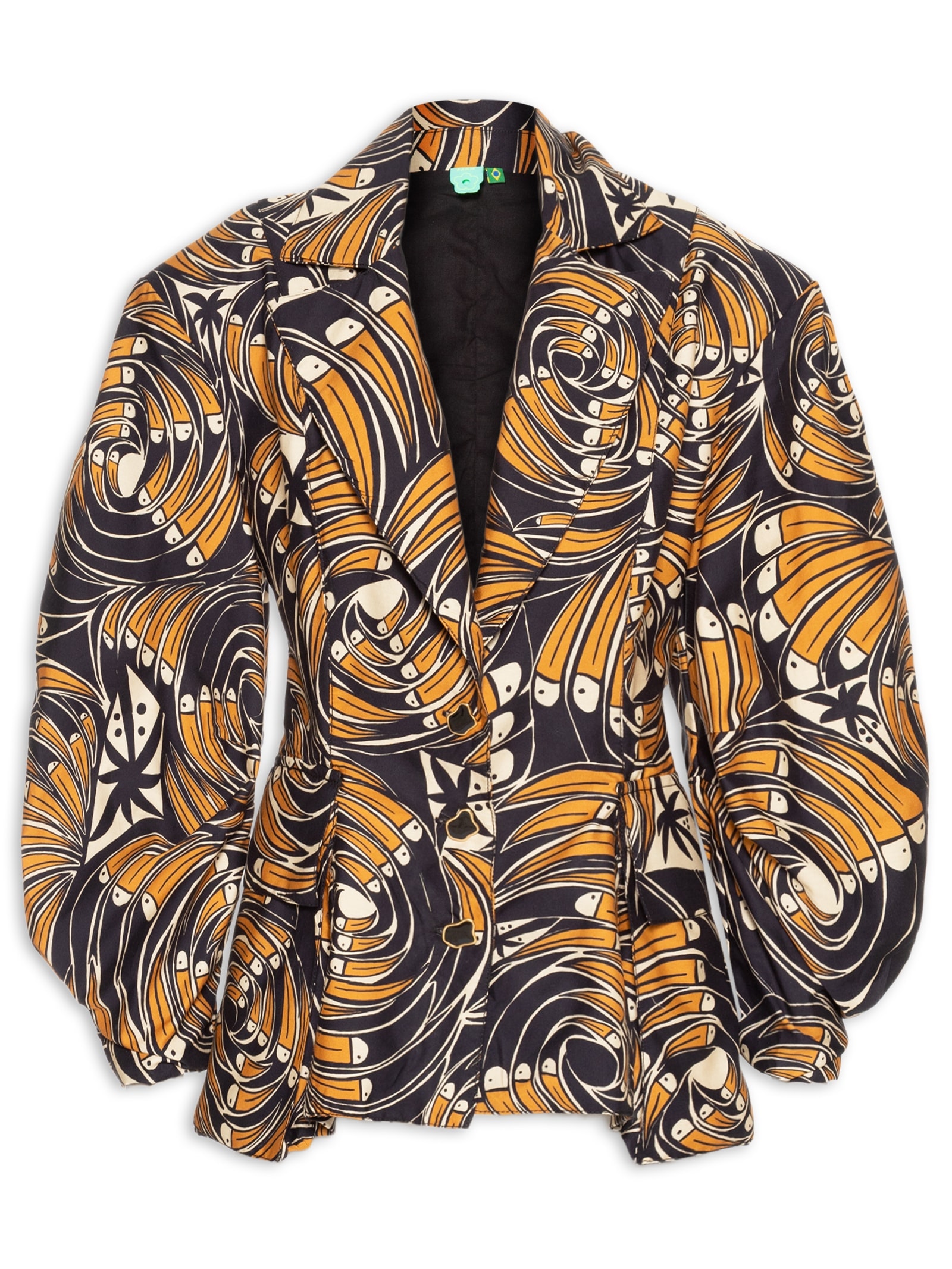 Blazer Feminino Leque De Tucano Preto Farm