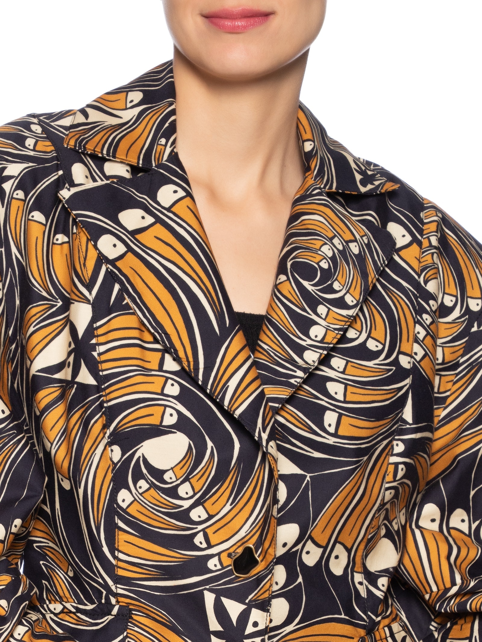 Blazer Feminino Leque De Tucano Preto Farm