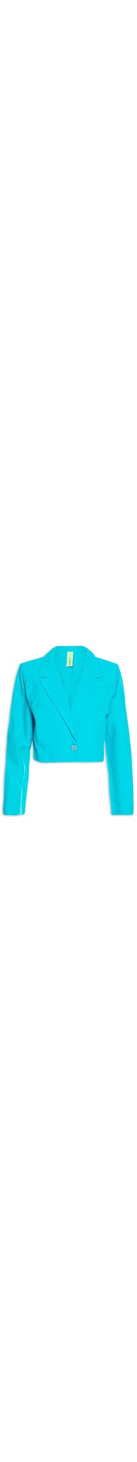Blazer Feminino Linho - Azul