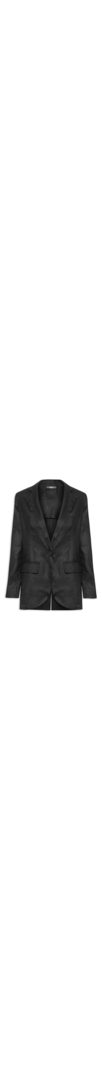 Blazer Feminino Linho Pesado - Preto