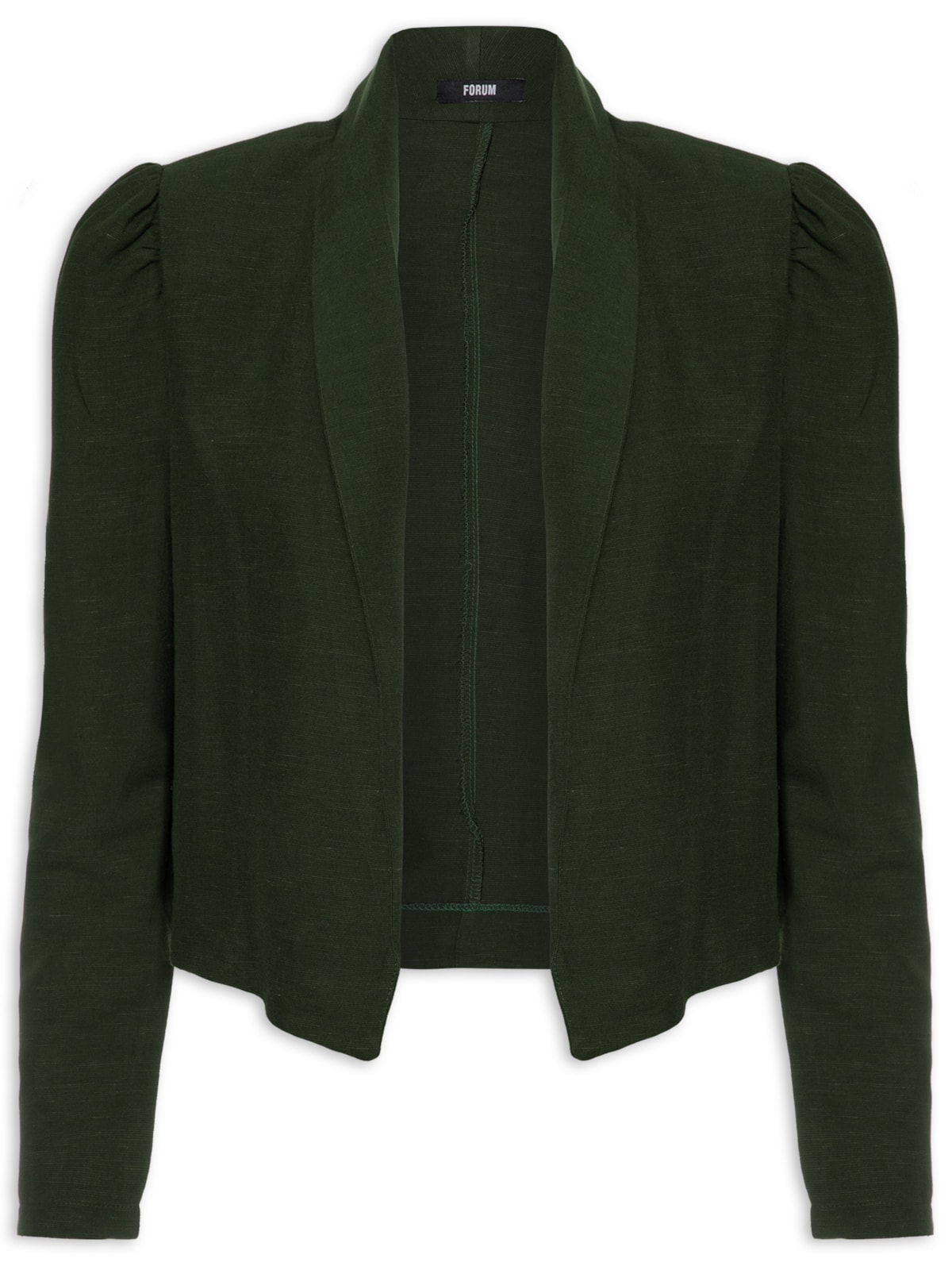 Vista 2 Blazer Feminino Linho VERDE VERDE