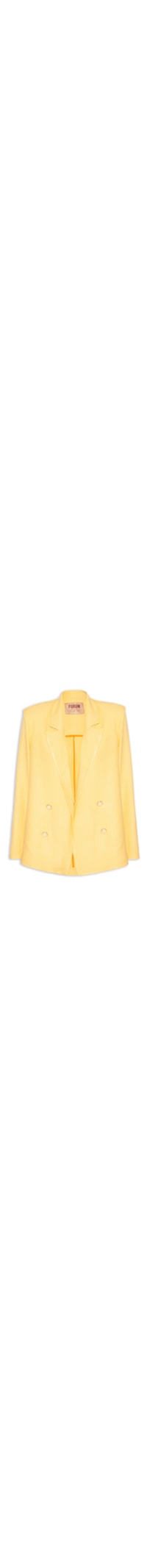 Blazer Feminino Liso - Amarelo
