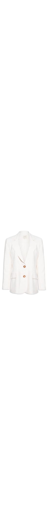 Blazer Feminino Liso - Off White