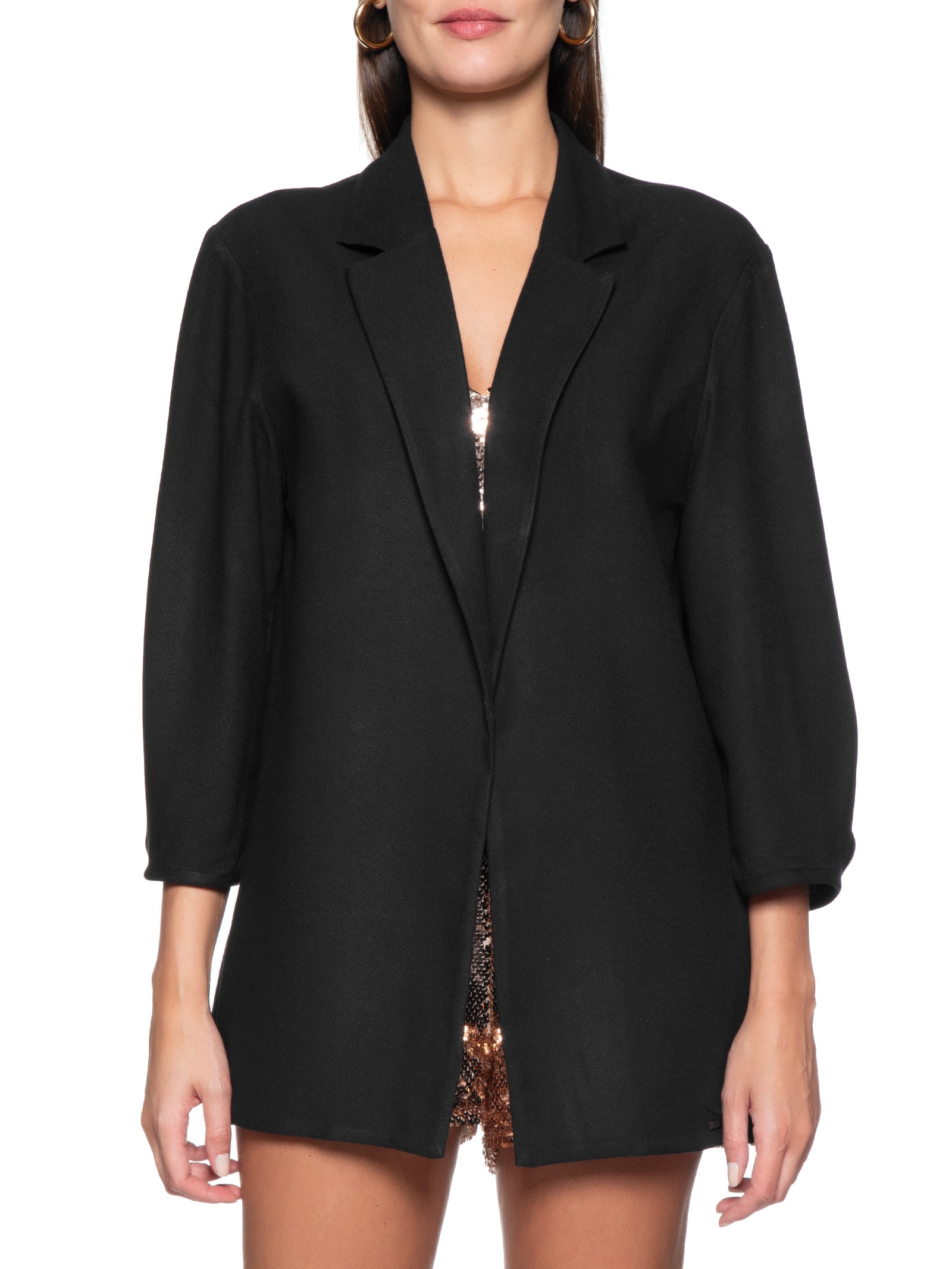 Blazer Feminino Liso - Preto - OQVestir