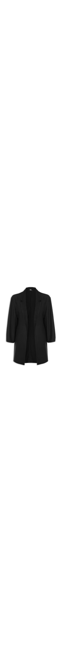 Blazer Feminino Liso - Preto