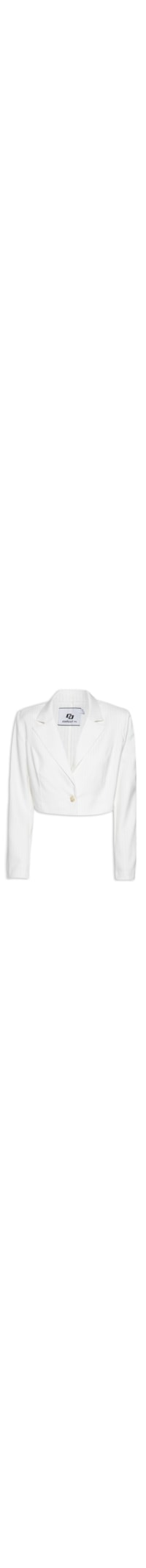 Blazer Feminino Listrado - Branco