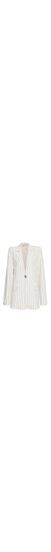 Blazer Feminino Listrado - Off White