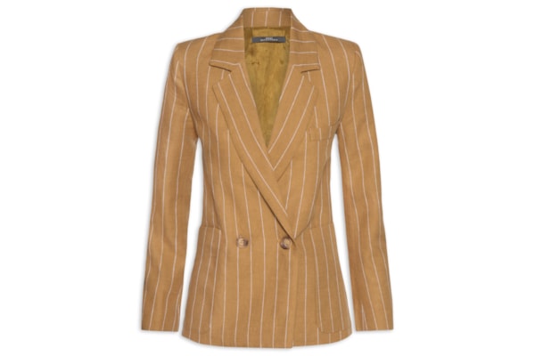 Blazer Feminino Listras - Marrom