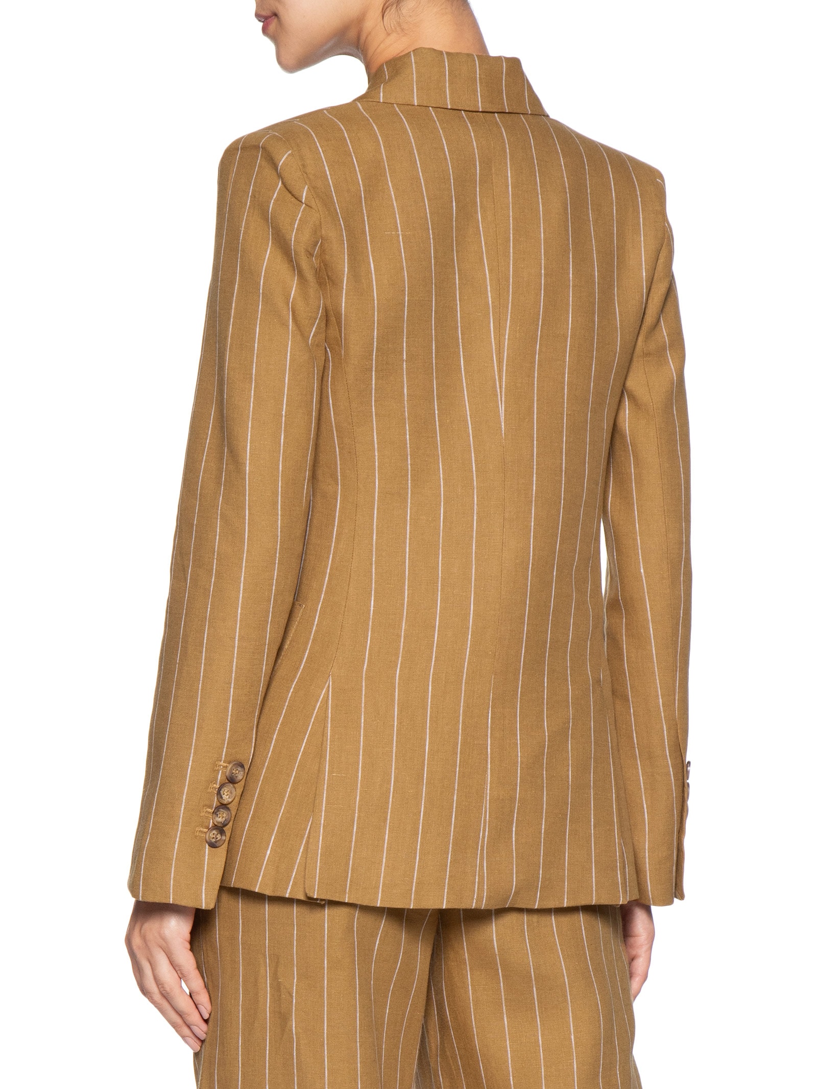 Blazer Feminino Listras Marrom Animale