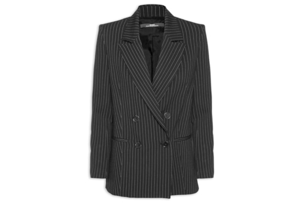 Blazer Feminino Listras - Preto