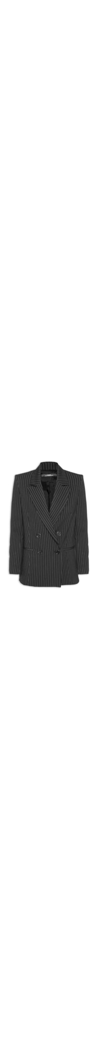Blazer Feminino Listras - Preto