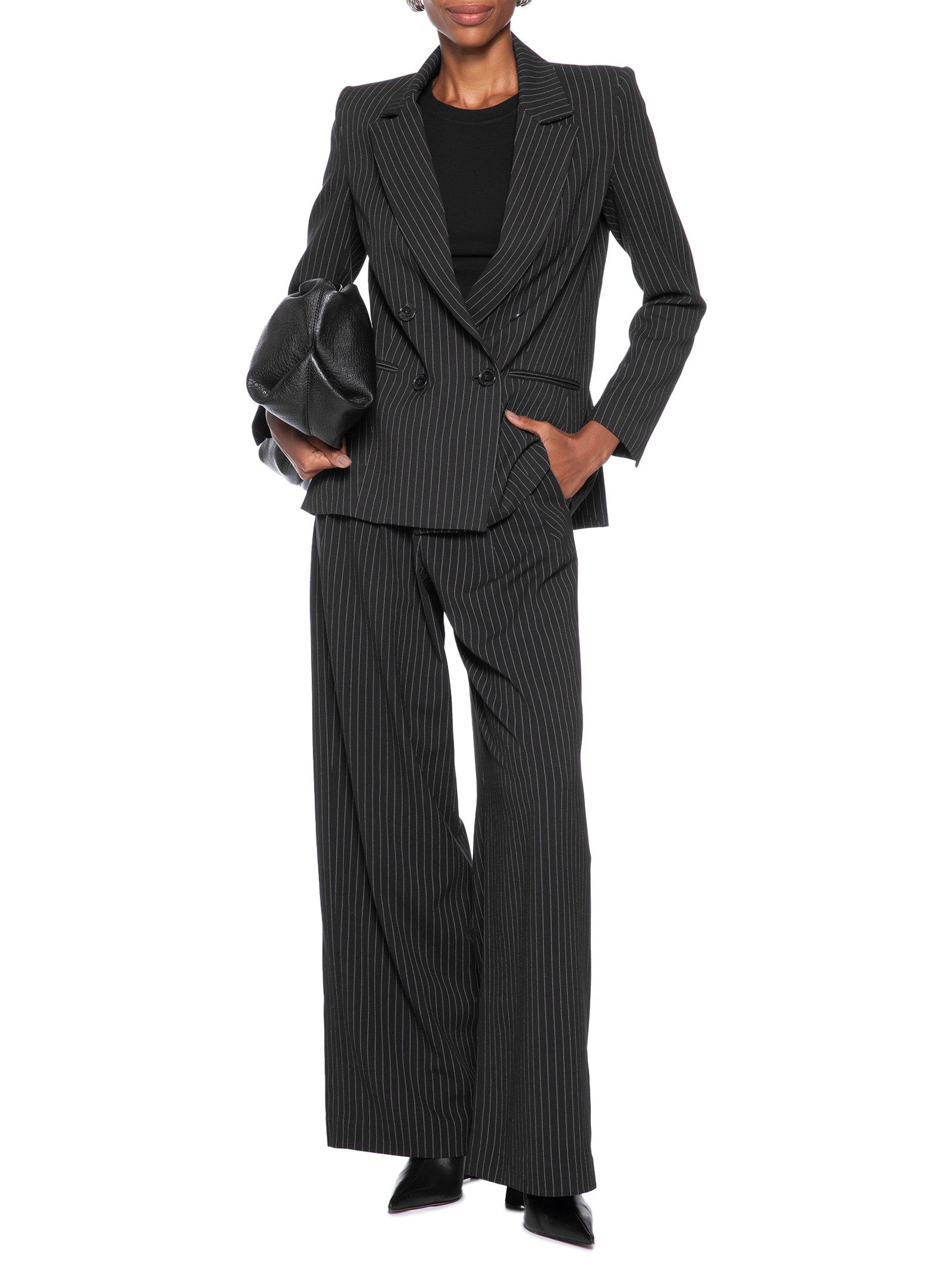 Blazer Feminino Listras Preto Animale
