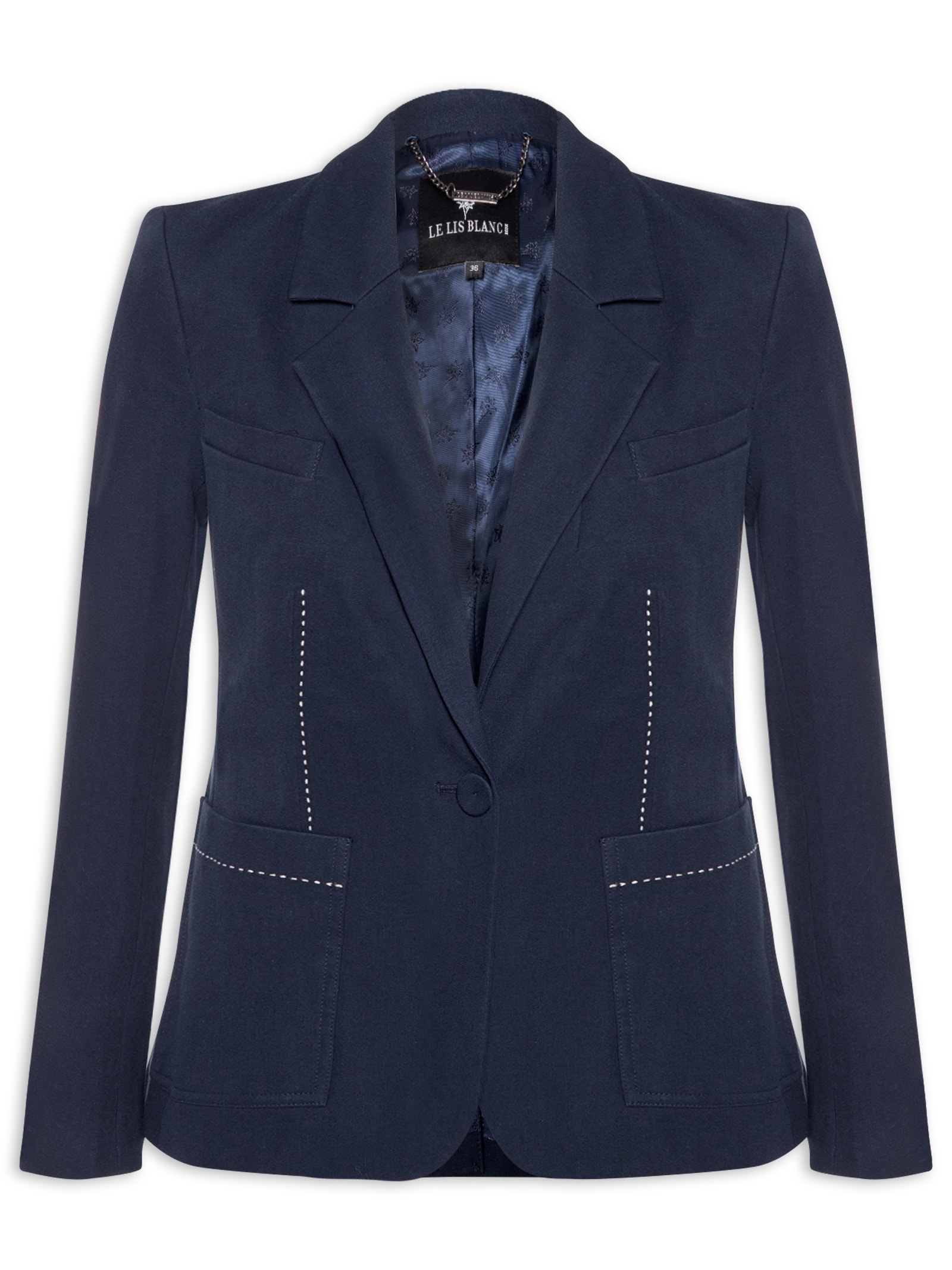 Blazer Feminino Livia Azul Le Lis