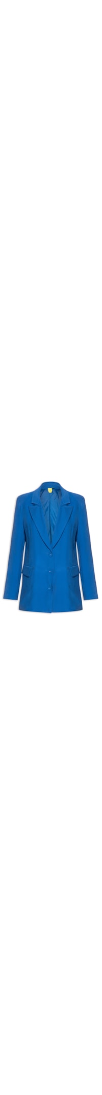 Blazer Feminino Longo - Azul
