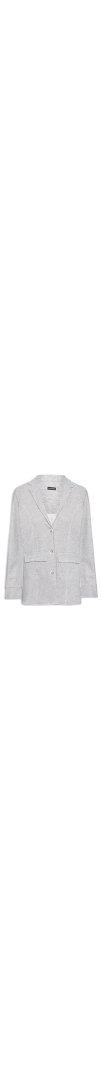 Blazer Feminino Malha Piquet - Cinza
