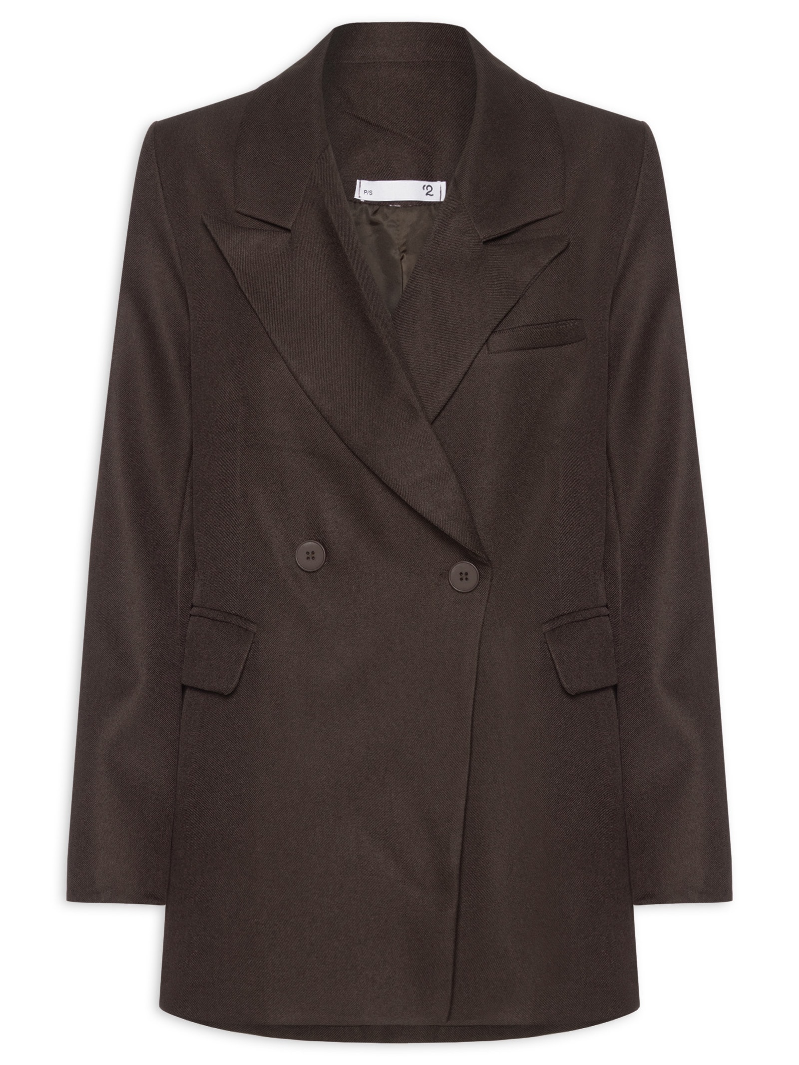 Blazer Feminino Oversized Alfaiataria Marrom '2Essential