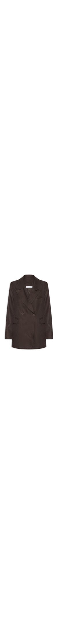 Blazer Feminino Oversized Alfaiataria - Marrom