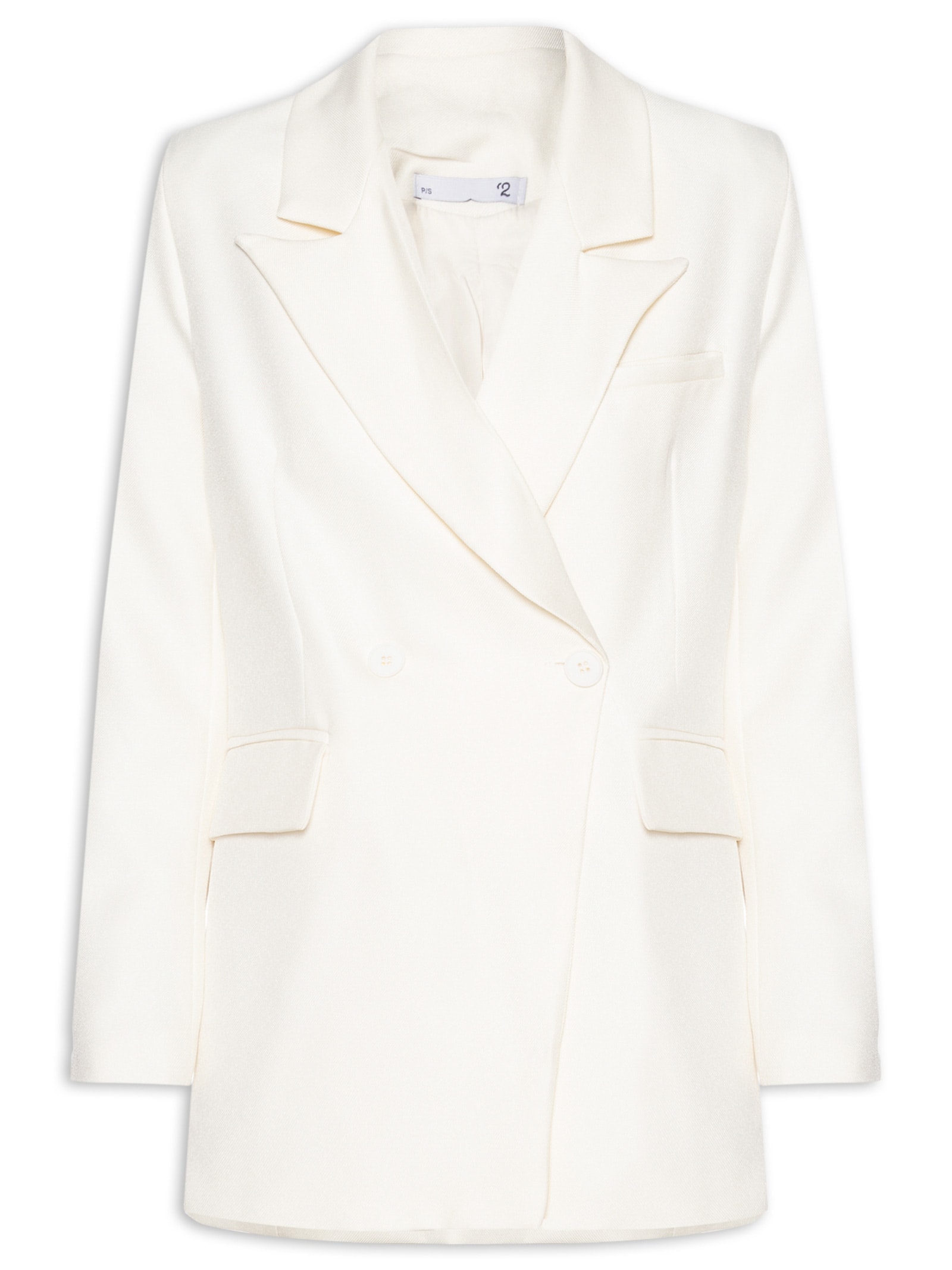 Blazer Feminino Oversized Alfaiataria Off White '2Essential