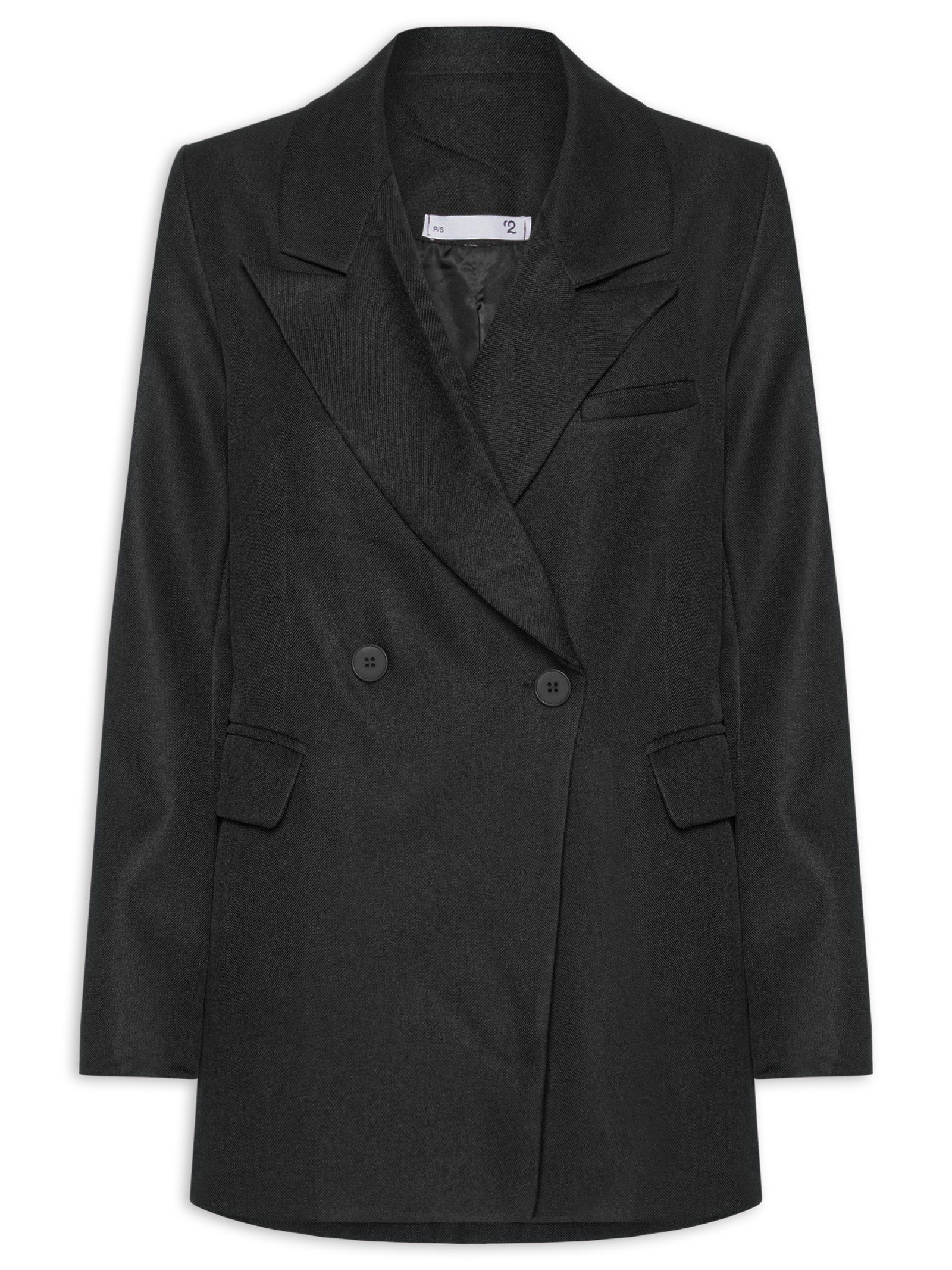 Blazer Feminino Oversized Alfaiataria Preto '2Essential