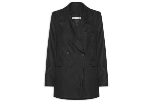 Blazer Feminino Oversized Alfaiataria - Preto