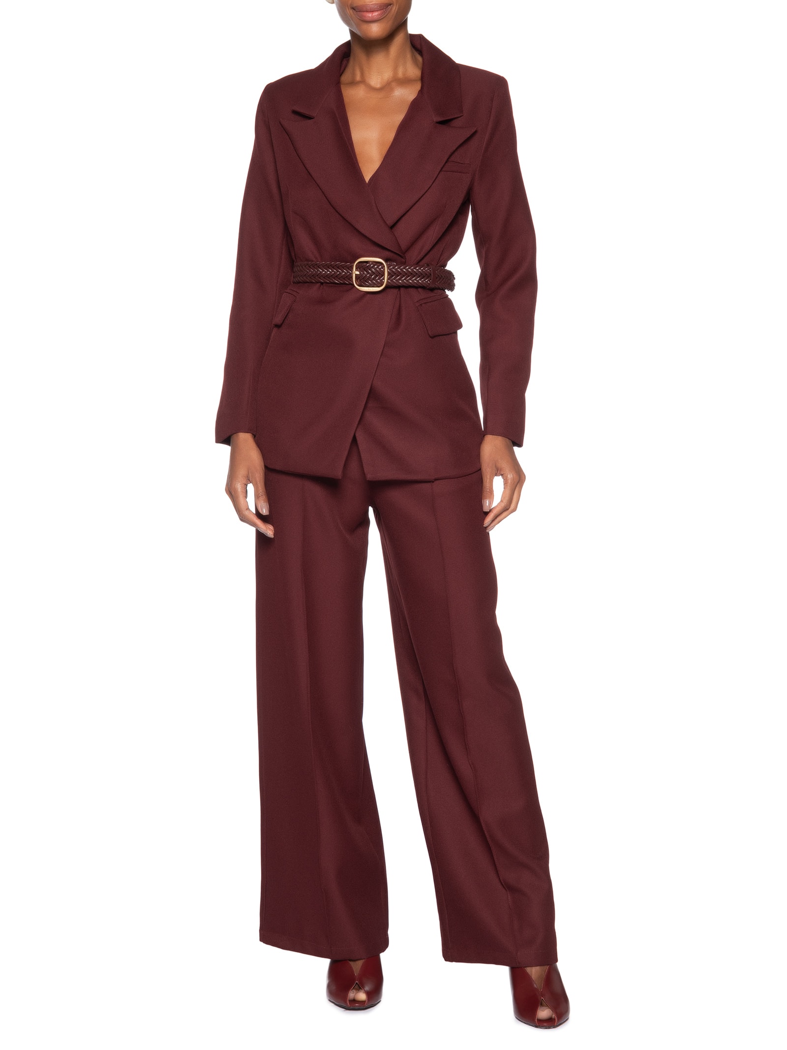 Blazer Feminino Oversized Alfaiataria Vermelho '2Essential