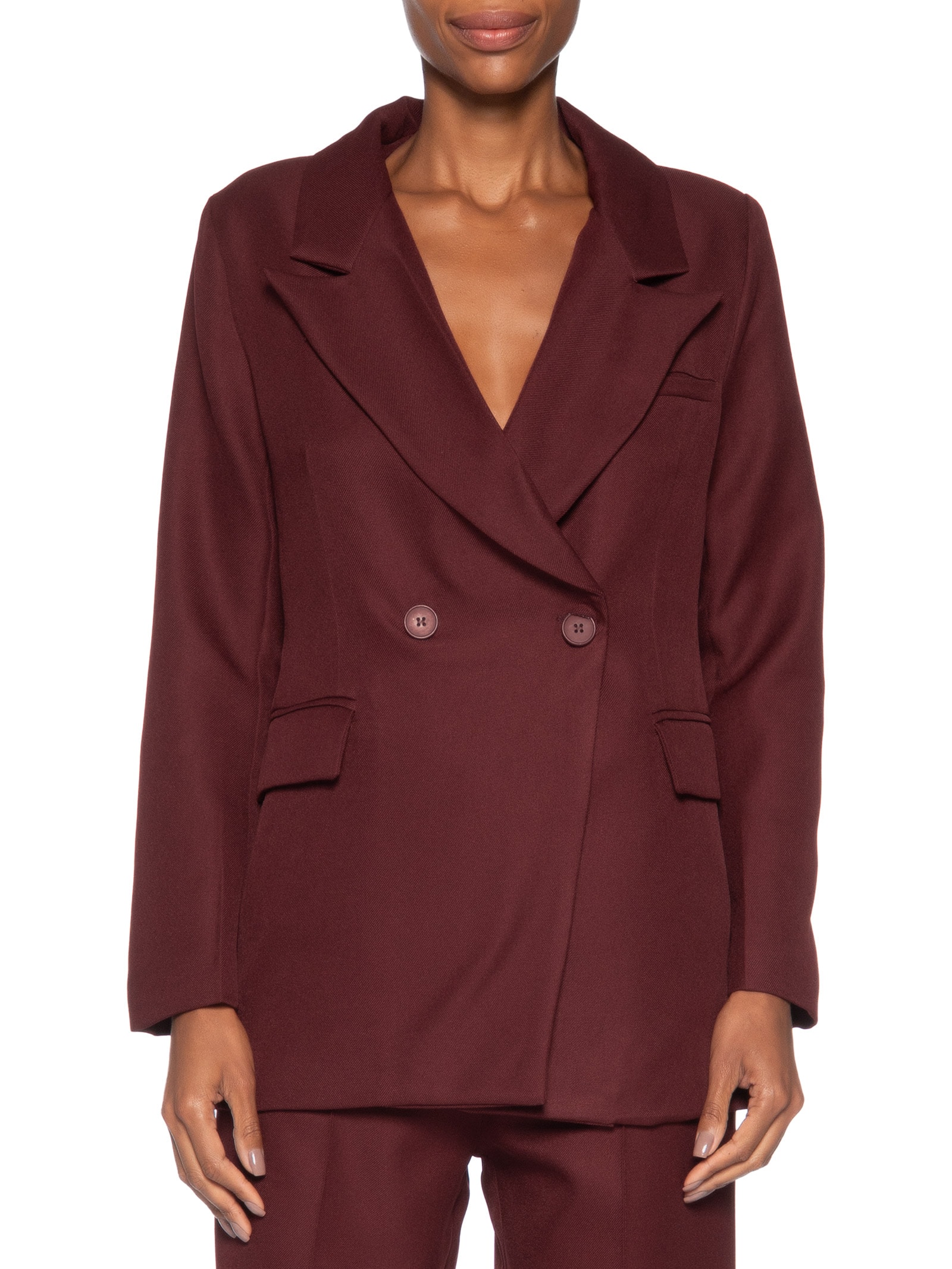 Blazer Feminino Oversized Alfaiataria Vermelho '2Essential