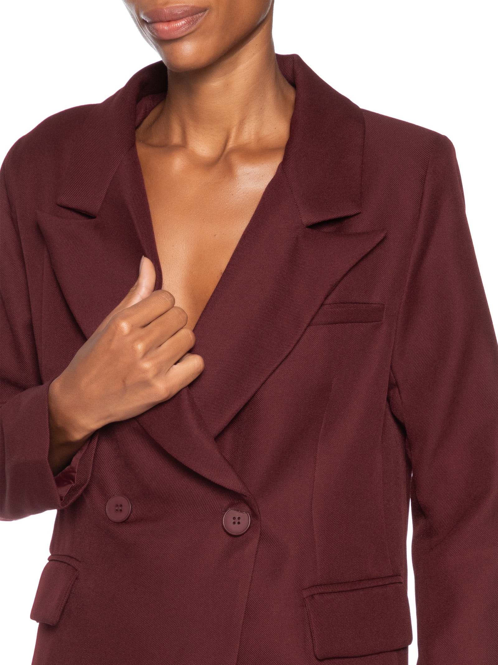 Blazer Feminino Oversized Alfaiataria Vermelho '2Essential
