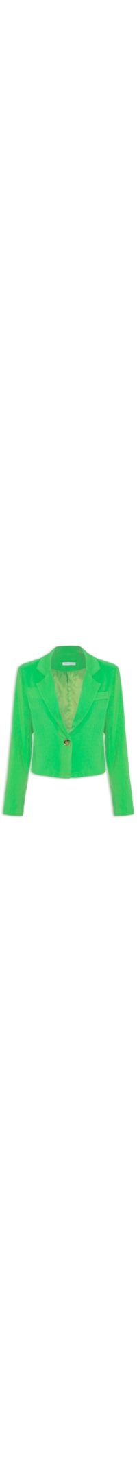 Blazer Feminino Plano Curto - Verde