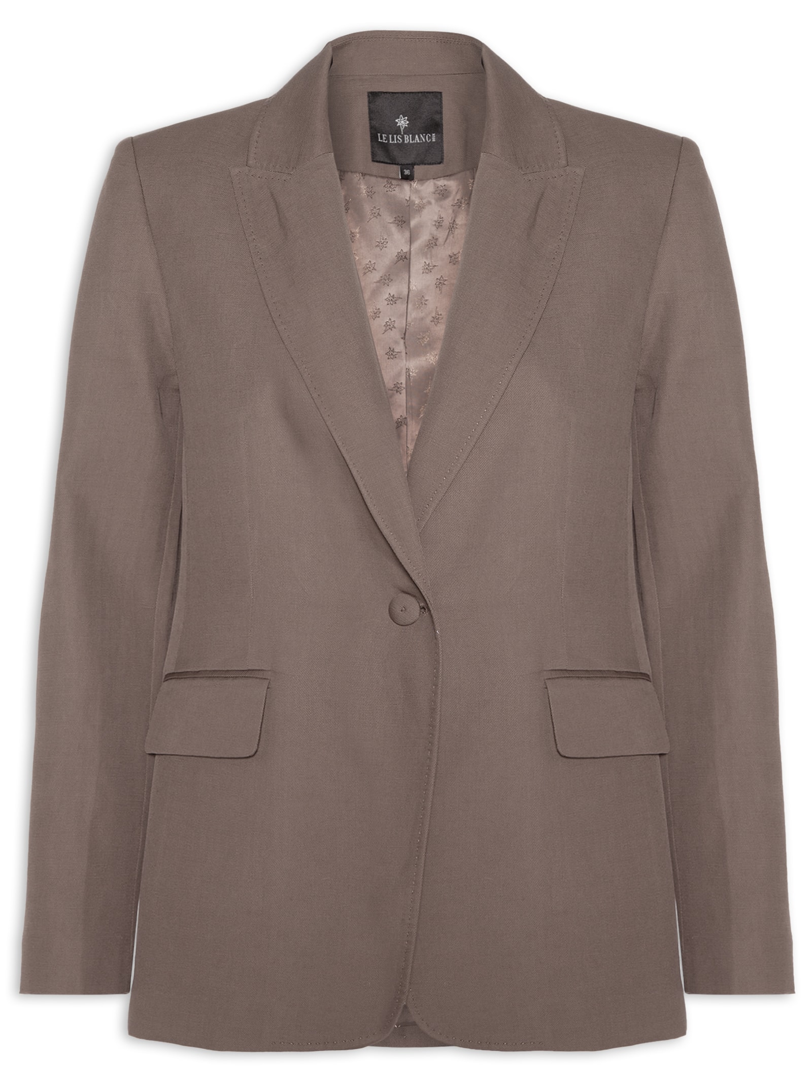 Blazer Feminino Renata Marrom Le Lis