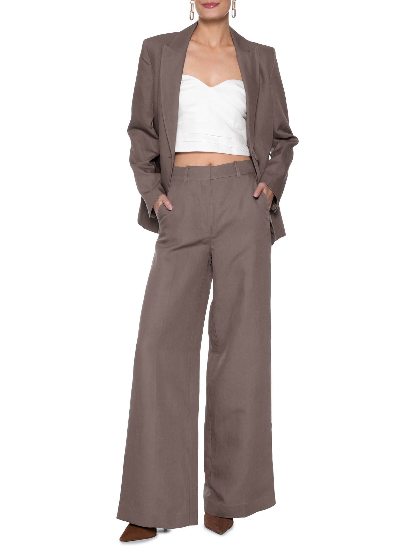 Blazer Feminino Renata Marrom Le Lis