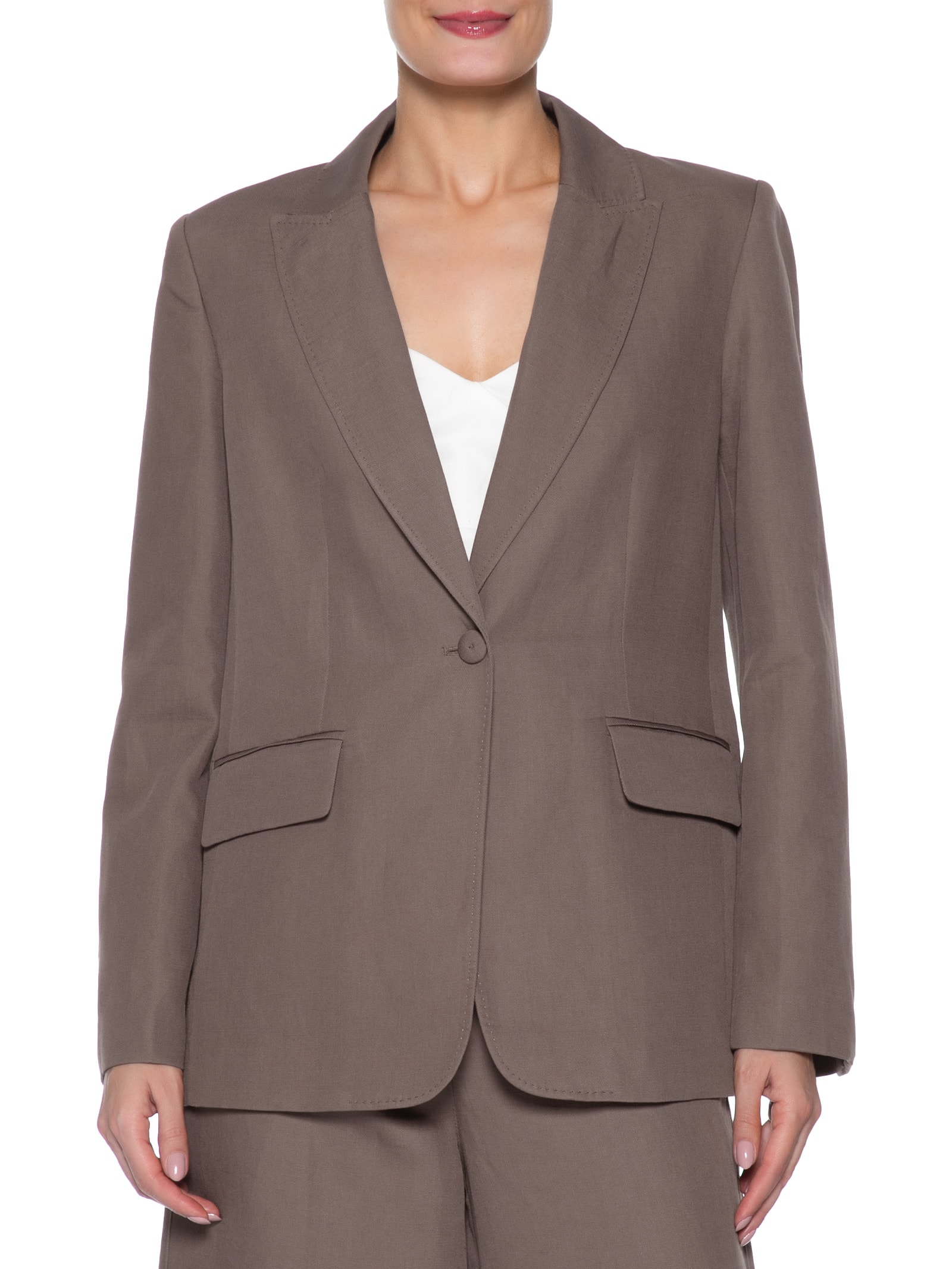 Blazer Feminino Renata Marrom Le Lis