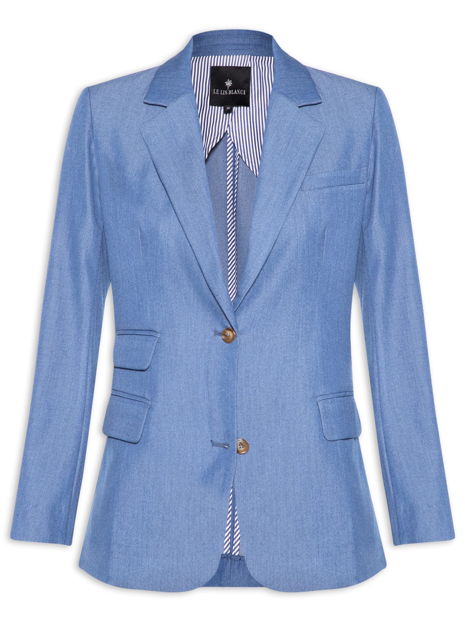 Blazer Feminino Sarah Azul Le Lis