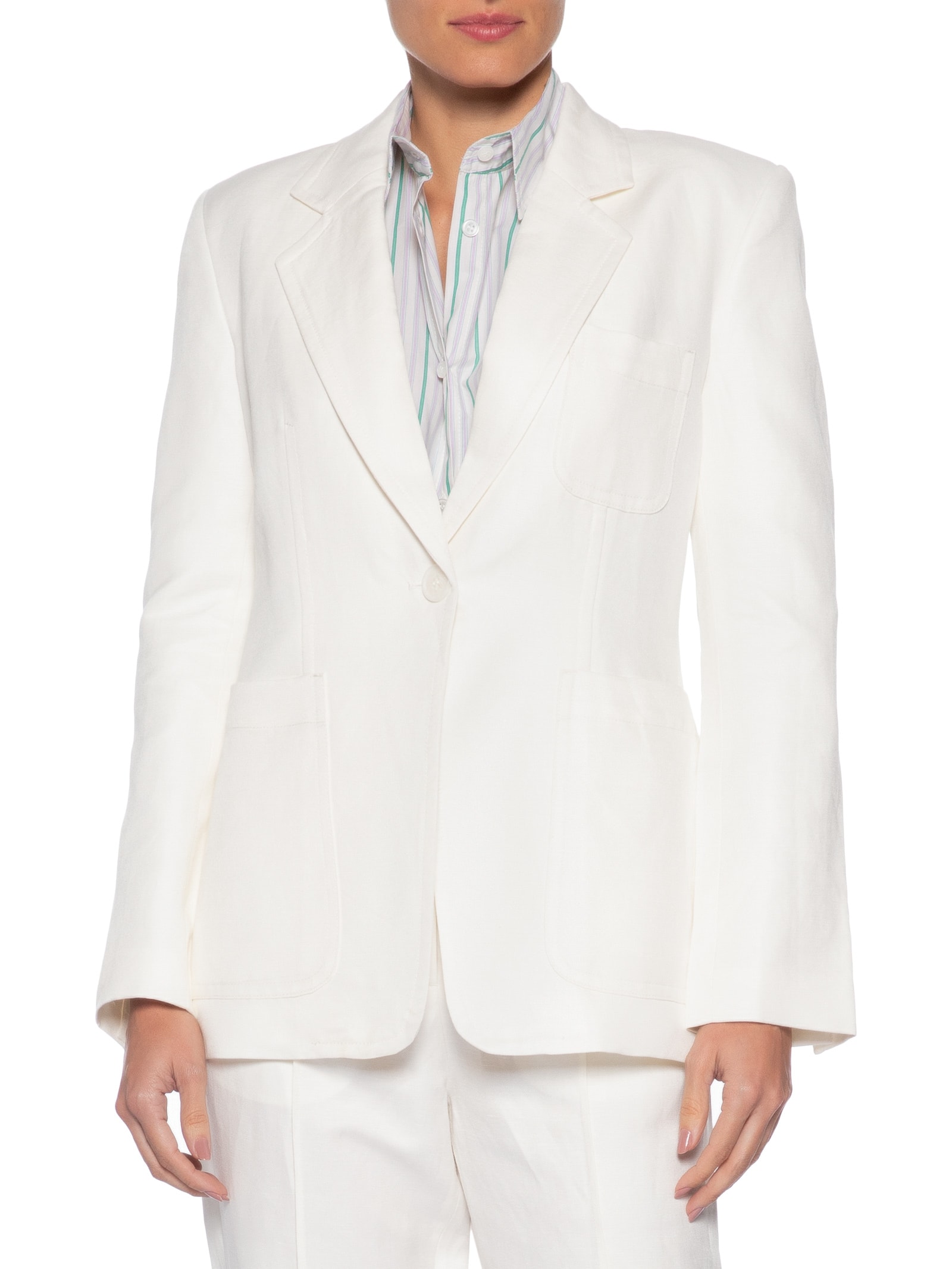 Blazer Feminino Slim Brumas Branco Animale