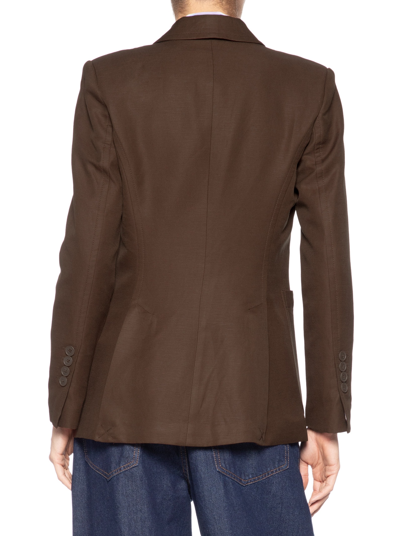 Blazer Feminino Slim Brumas Marrom Animale