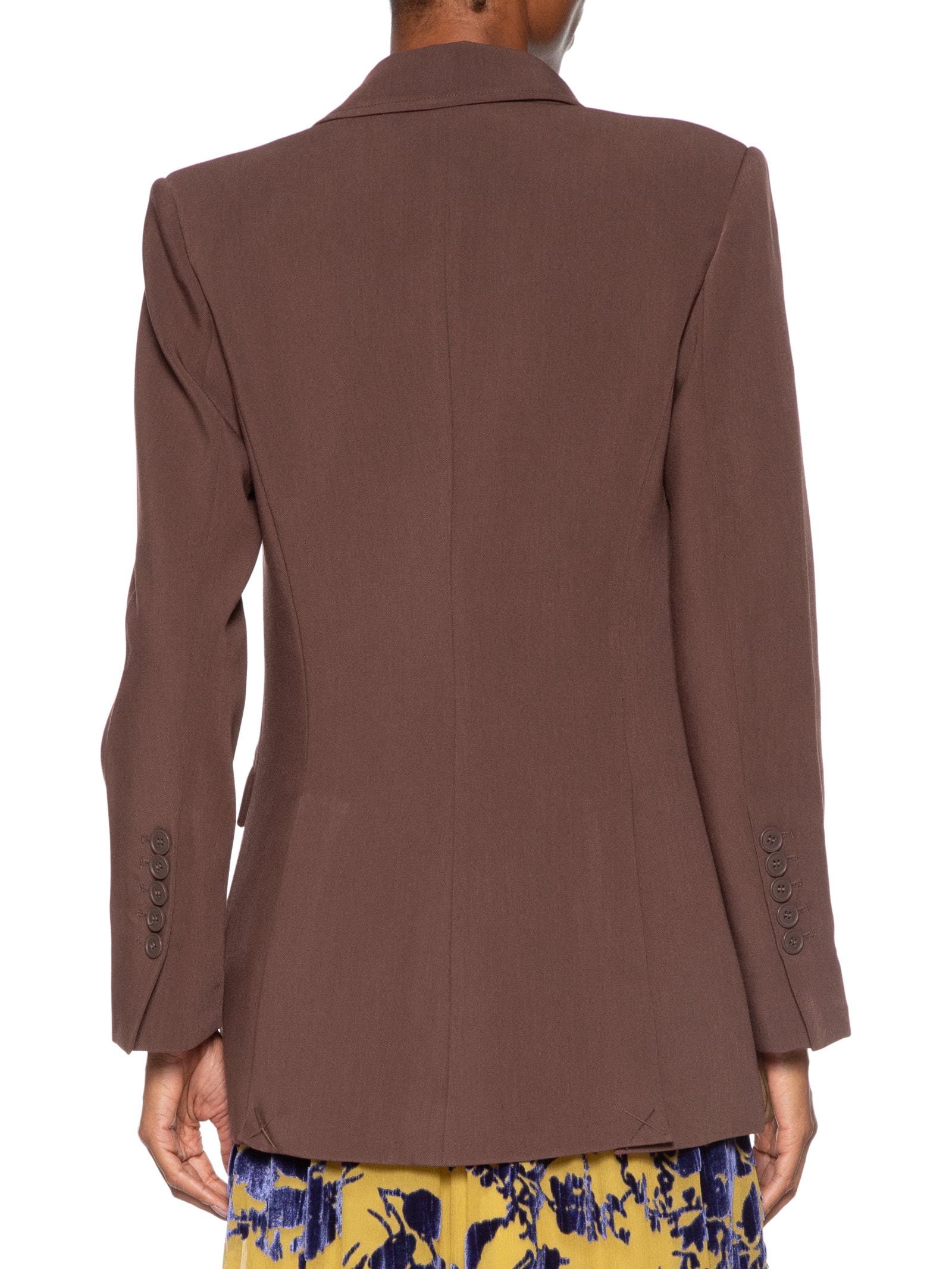 Blazer Feminino Slim Voyage Marrom Animale