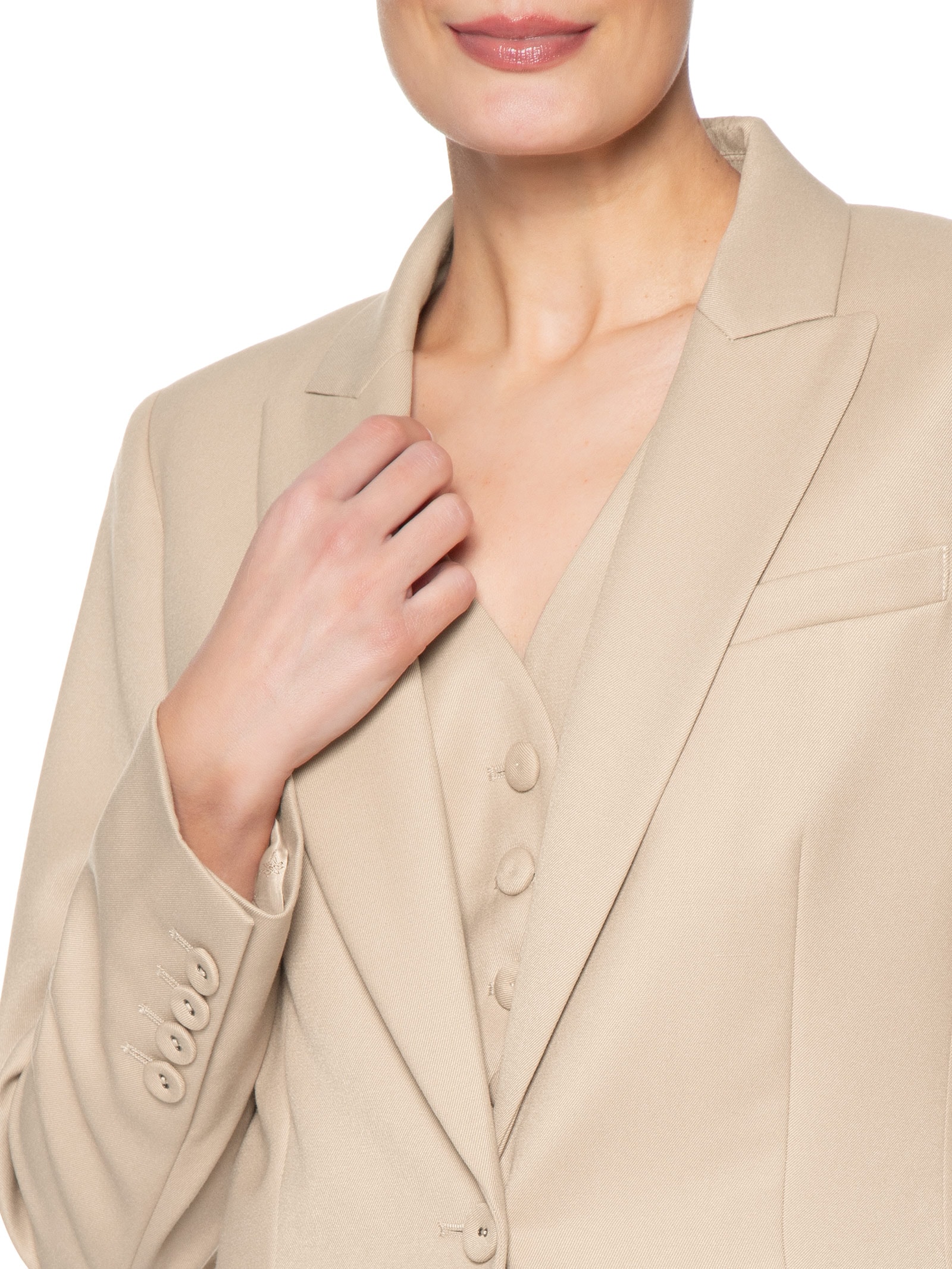 Blazer Feminino Stella Bege Le Lis
