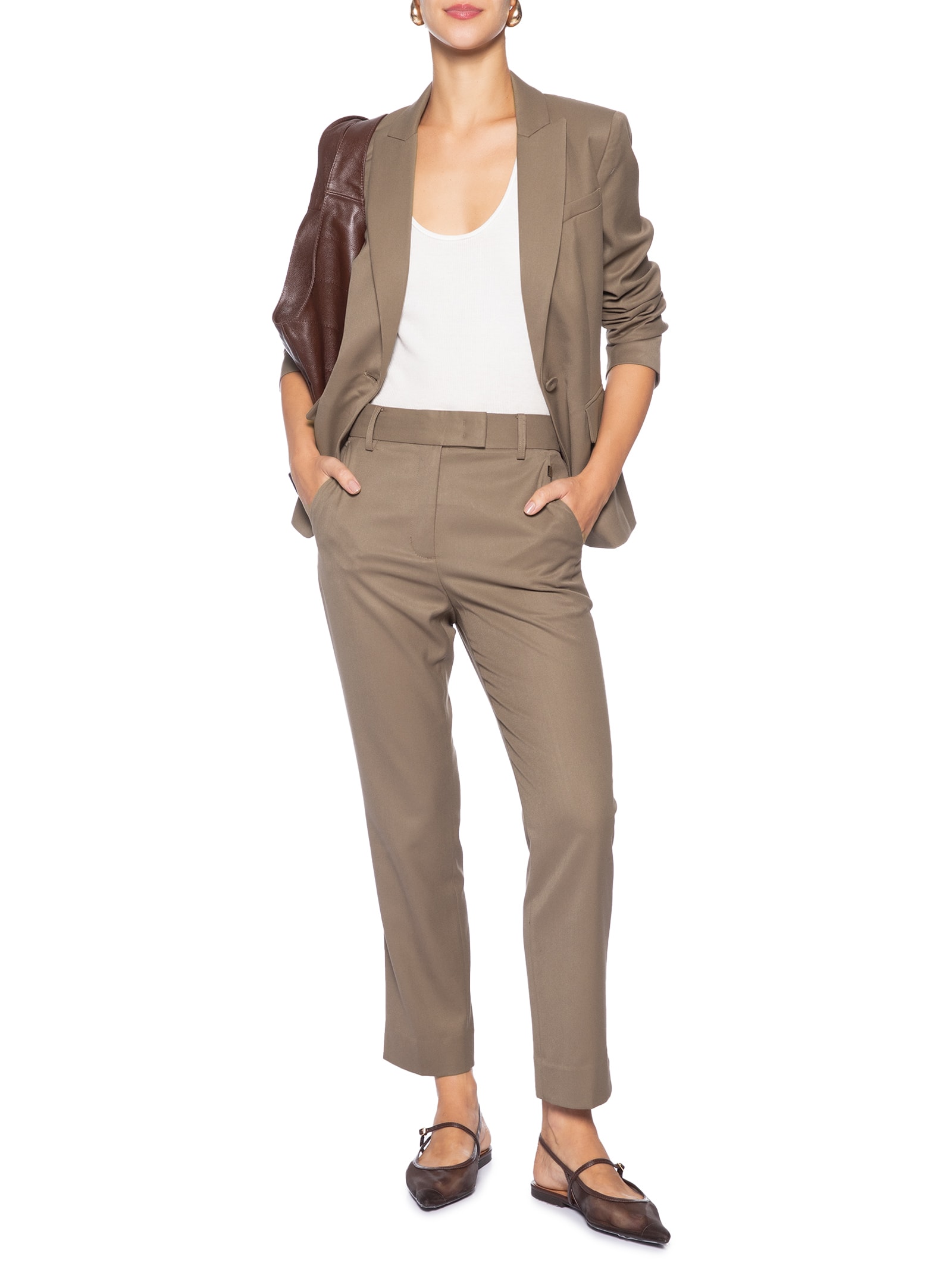 Blazer Feminino Stella Marrom Le Lis