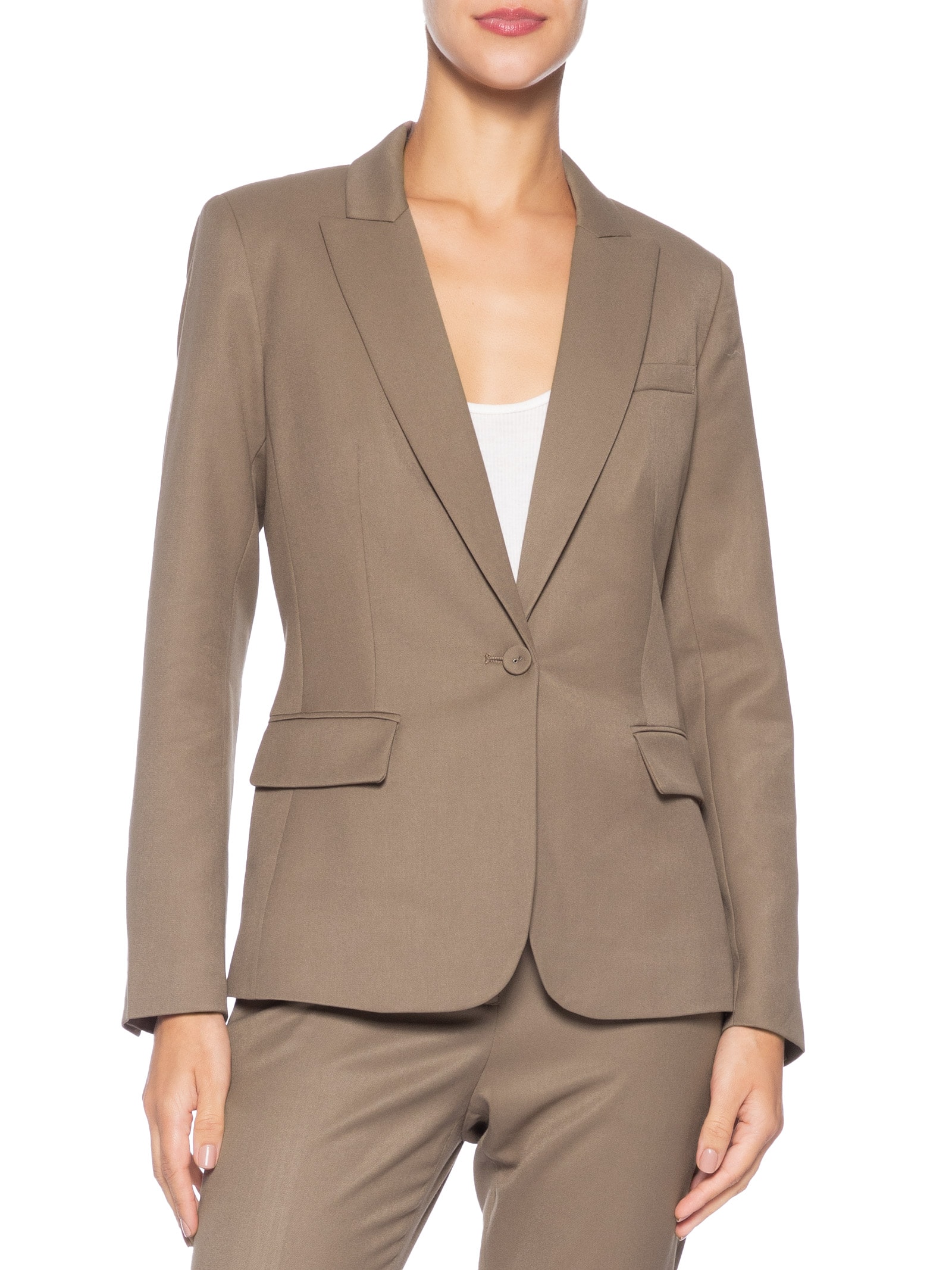 Blazer Feminino Stella Marrom Le Lis
