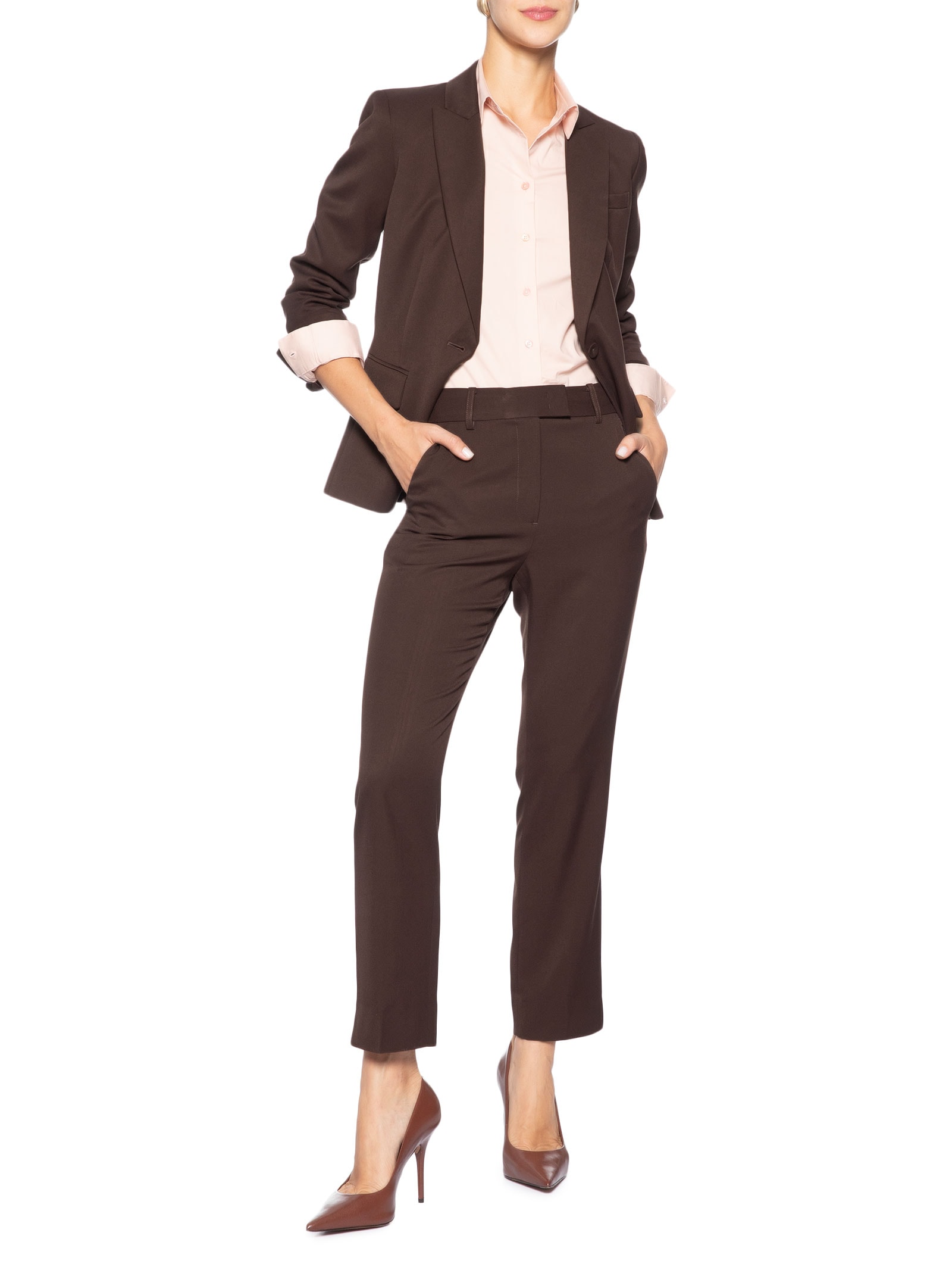 Blazer Feminino Stella Marrom Le Lis