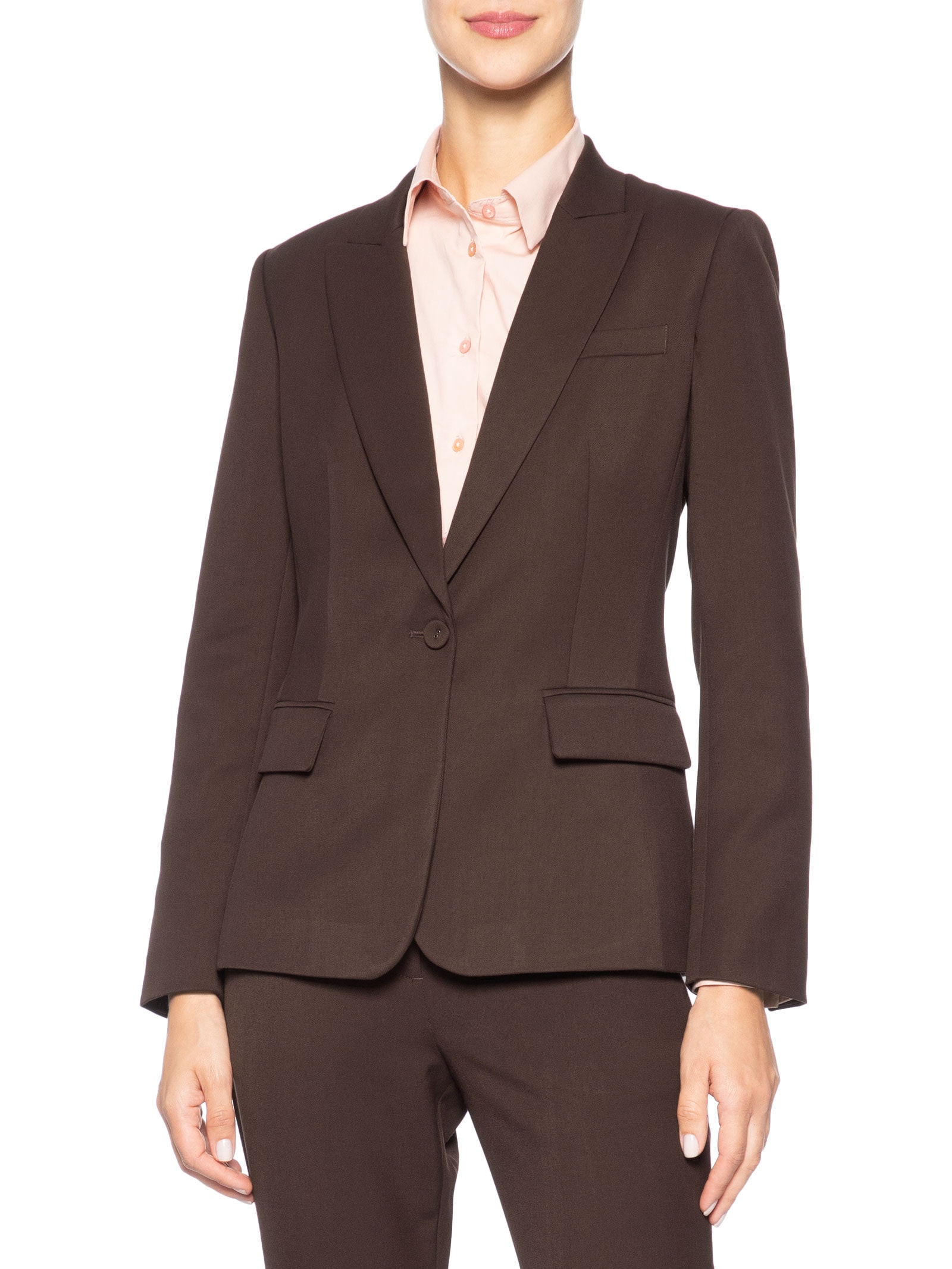 Blazer Feminino Stella Marrom Le Lis
