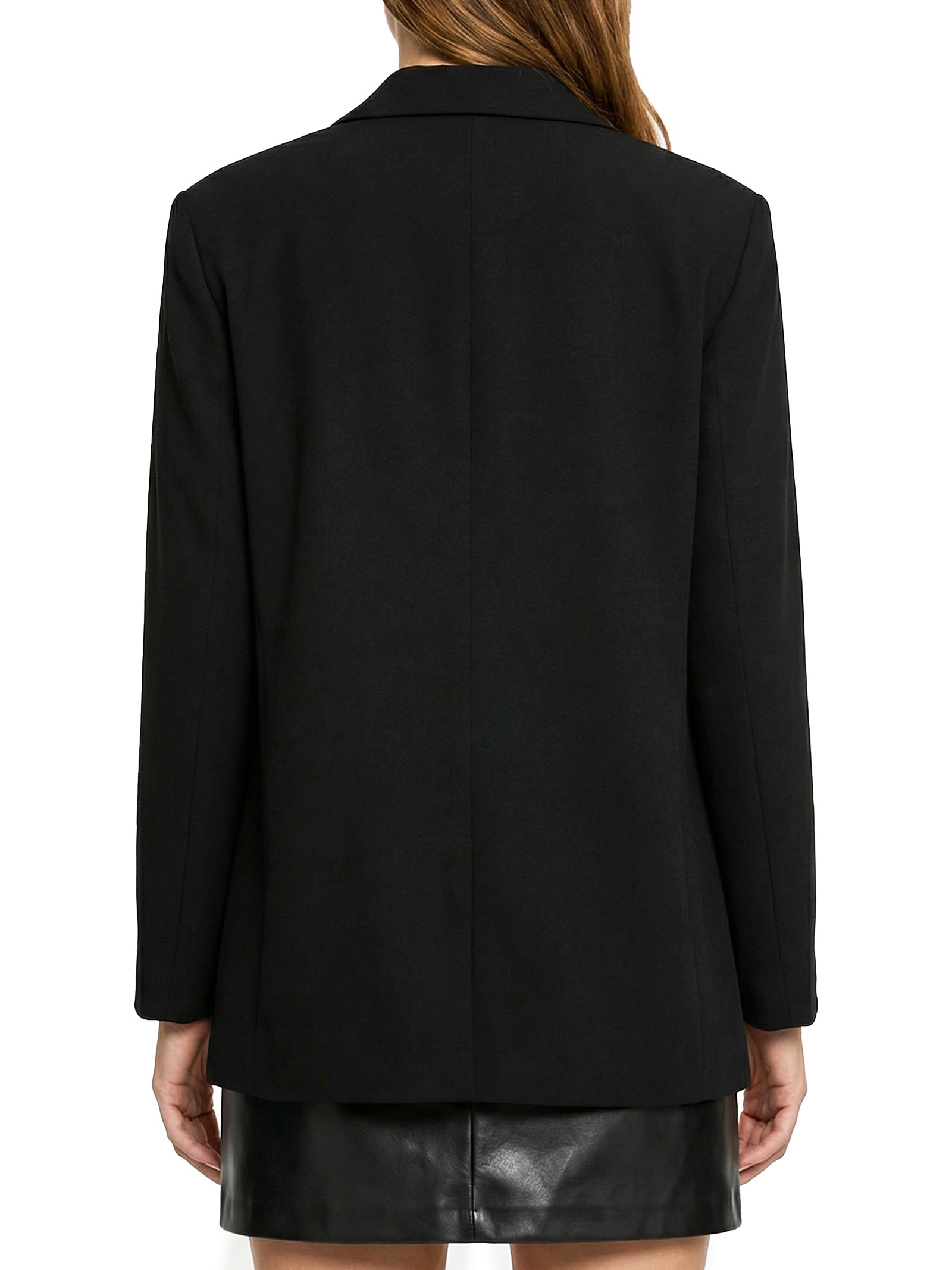 Blazer Feminino Super Oversized Alongado Preto My Favorite